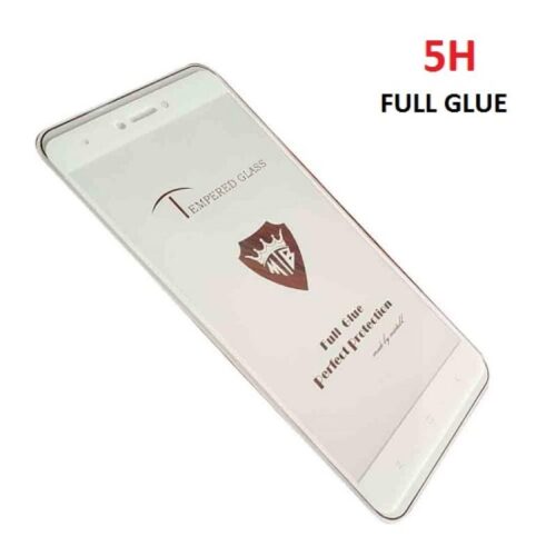 XIAOMI REDMI NOTE 4X 5D 9H CURVED GLASS WITH FULL GLUE FULL TEMPERED GLASS WHITE