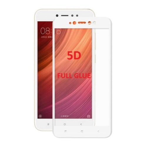 Xiaomi Redmi Note 5A / Prime - Full 3D Glass - Full GLUE - White 1