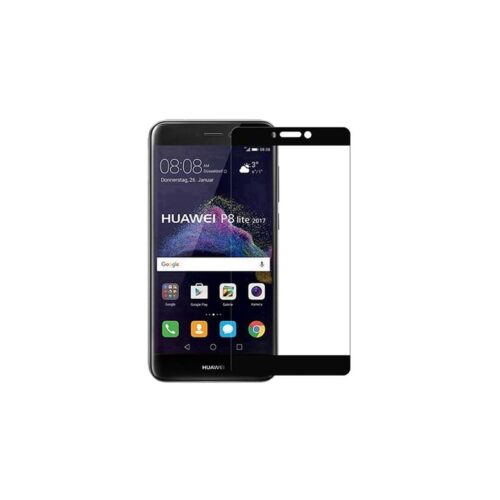Huawei P8 Lite 2017 / P9 Lite 2017- 3D Full Cover-- Tempered Glass - 9H- BLACK 2