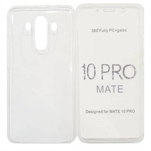 Huawei Mate 10 Pro 360 Full Front and Back Hard Silicone Case Transparent (oem)