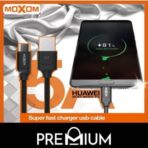 Moxom Regular USB 3.0 Cable USB-C male - USB-A male Μαύρο 1m (CC-45)