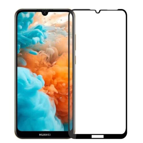 Full Face Tempered Glass Black huawei y6 2019