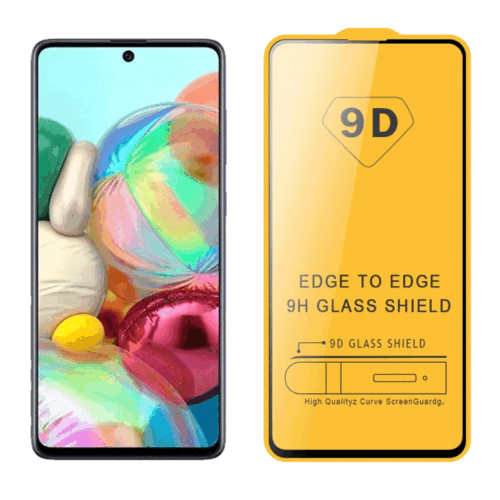 9D Full Face Tempered Glass Black (Galaxy A71) 2