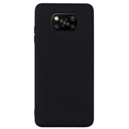 Xiaomi Poco X3 NFC Silky and Soft Touch Finish Back Cover Case Black