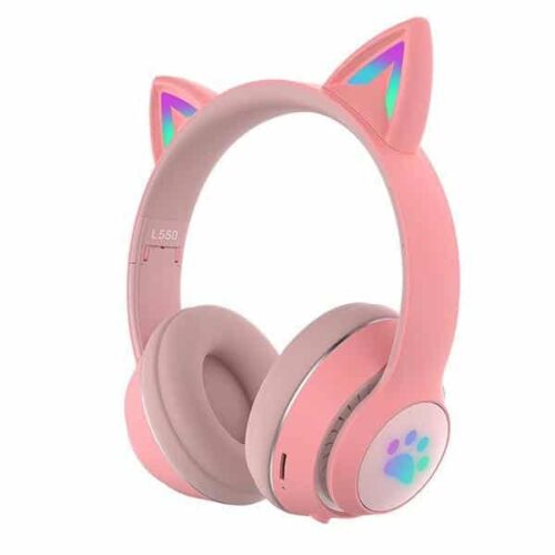 L550 Ασύρματα Bluetooth Over Ear Ακουστικά Ροζ