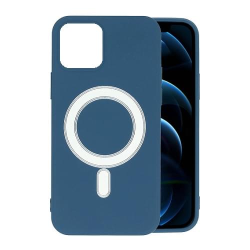 OEM Θήκη TPU Soft Touch MagSafe Για Iphone - Μπλε