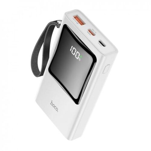 Hoco Q4 Power Bank 10000mAh 22.5W με Θύρα USB-A και 2 Θύρες USB-C Power Delivery Λευκό 1