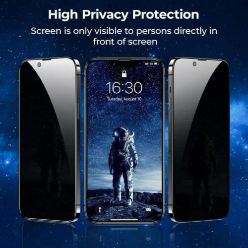 Privacy Antispy Full Tempered Glass -Black (iPhone XR) oem 5